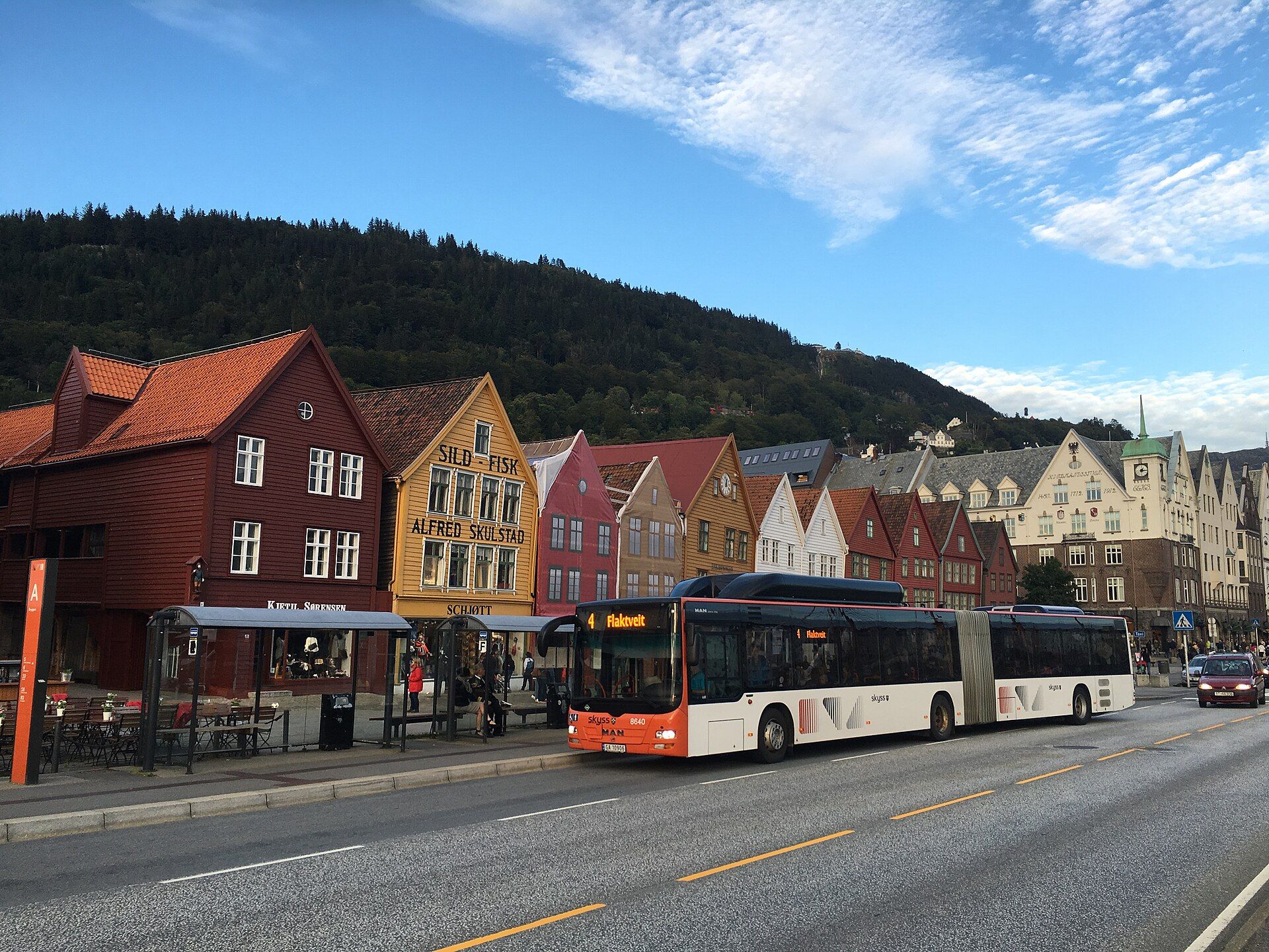 MAN Lion's City articulated city bus in service in Bergen