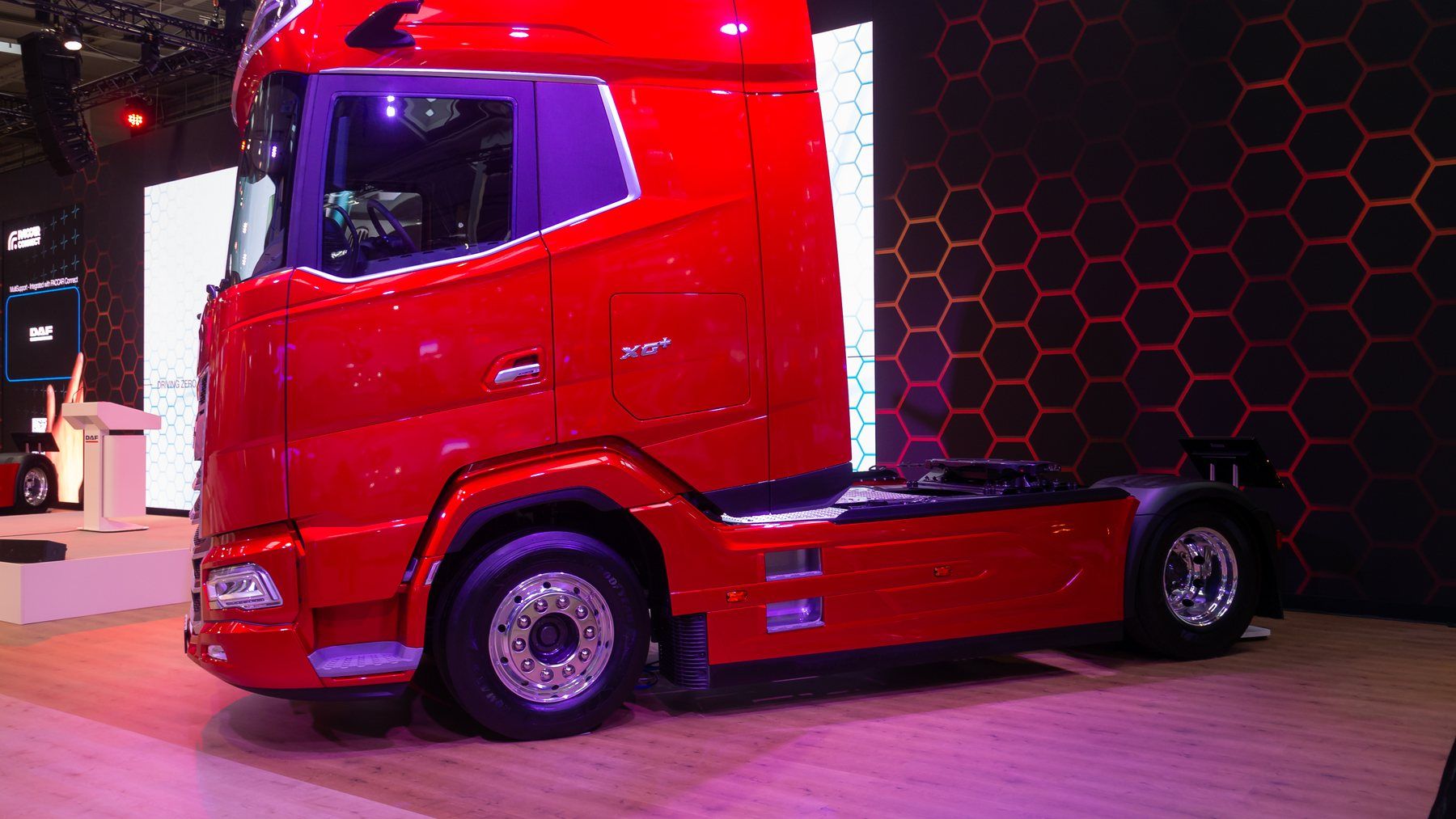 DAF XG+ tractor unit displayed at IAA 2024 in Hanover