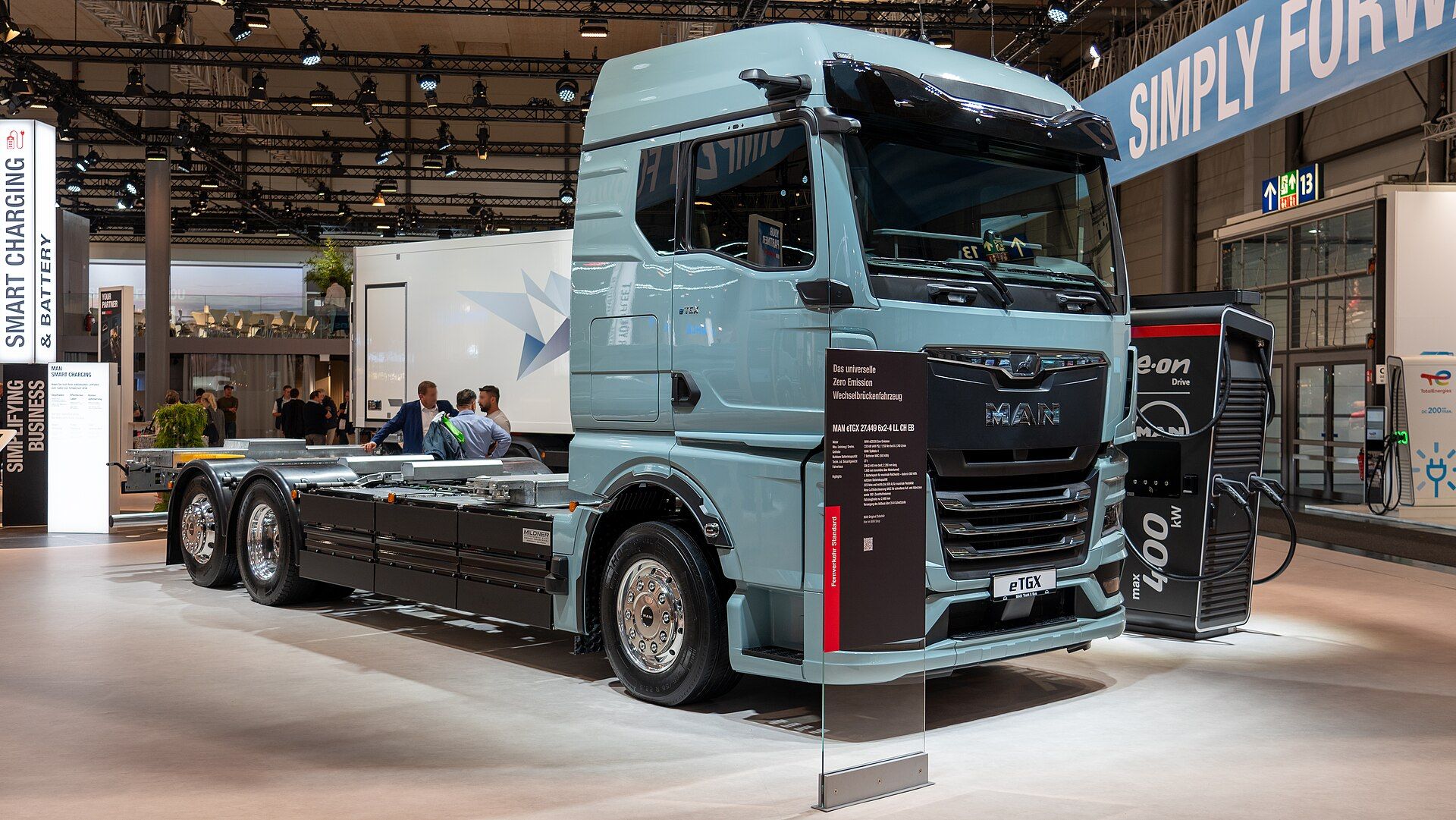 MAN eTGX battery-electric tractor unit at IAA Transportation 2024