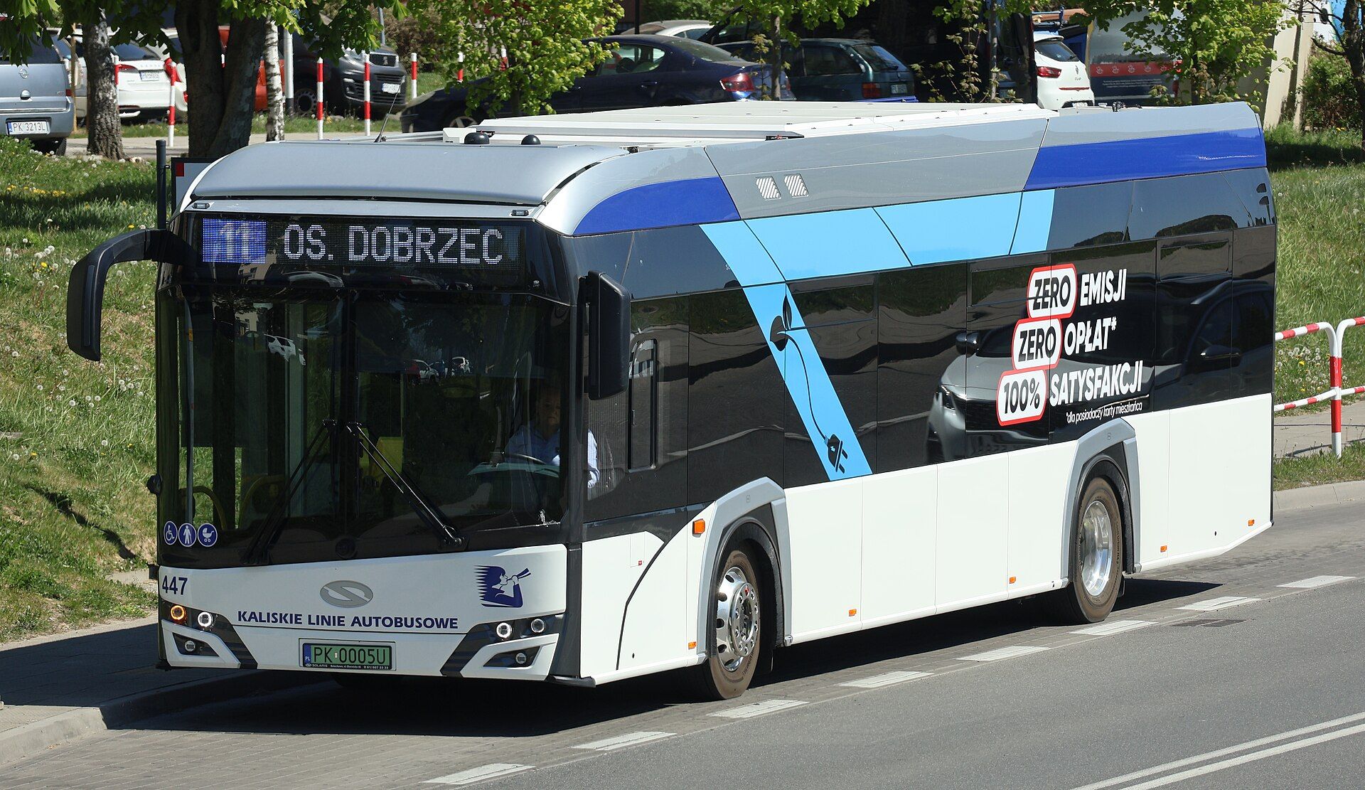 Solaris Urbino 12 electric der Kaliskie Linie Autobusowe im Einsatz in Kalisz, Polen
